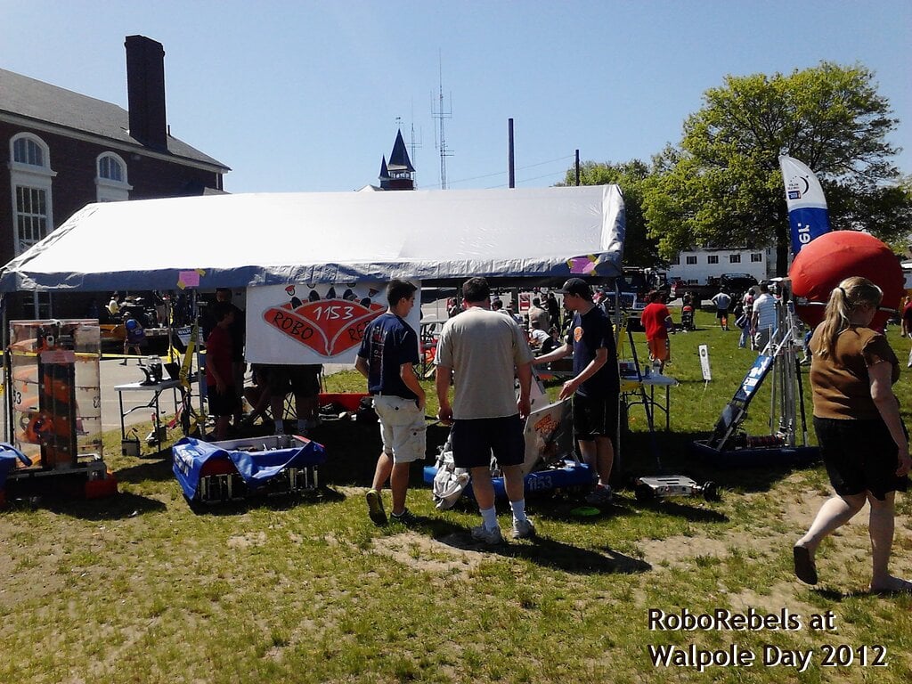 pic RoboRebels show off their robots at Walpole Day! CDMedia