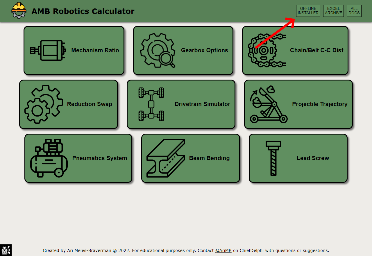 AMB Robotics Calculator - General Forum - Chief Delphi