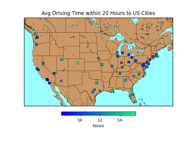 texting and driving us map