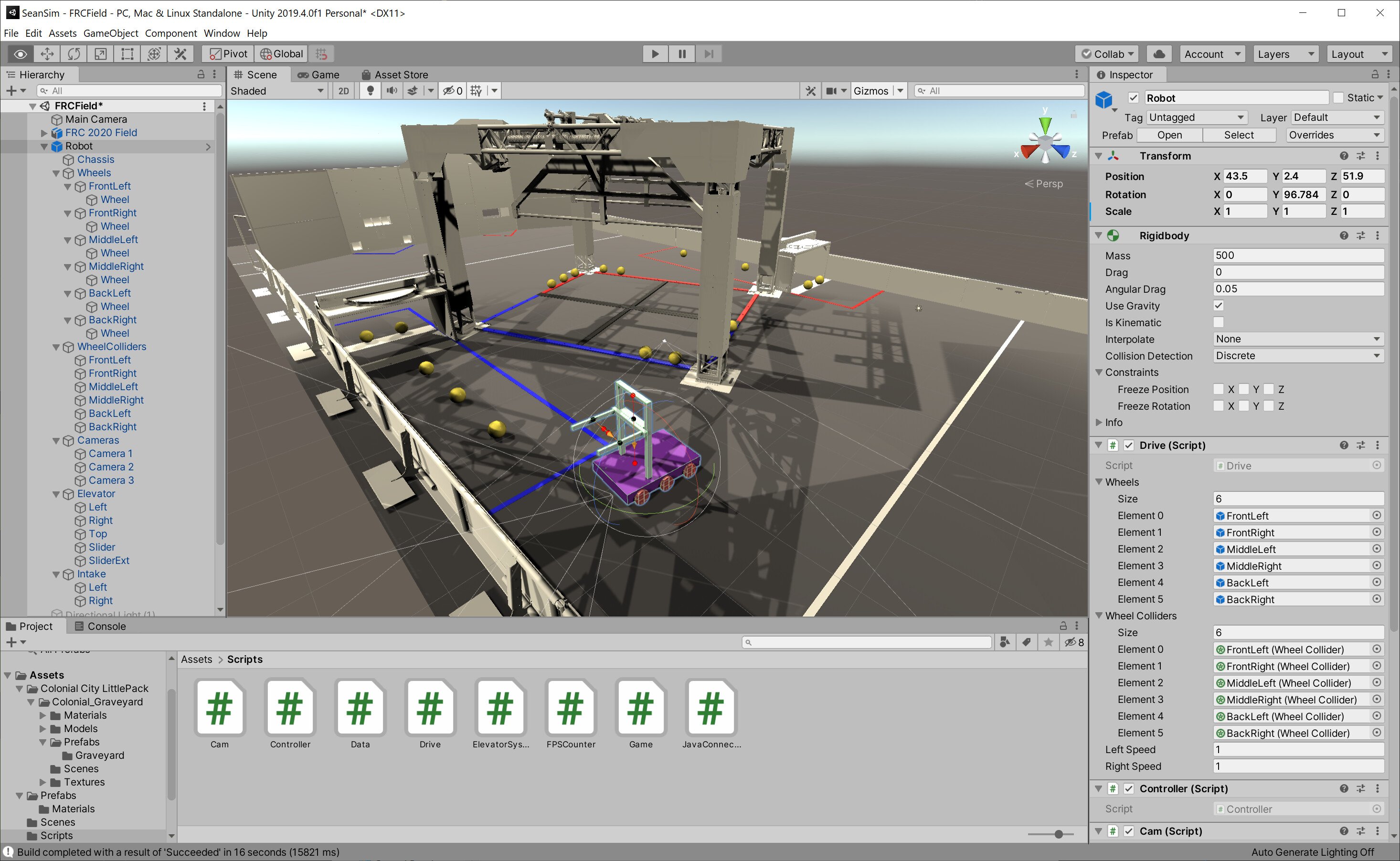Java Robot Simulator with Unity Game Engine - Java - Chief Delphi